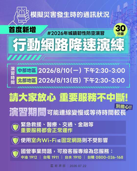 2026城鎮韌性（防空）演習