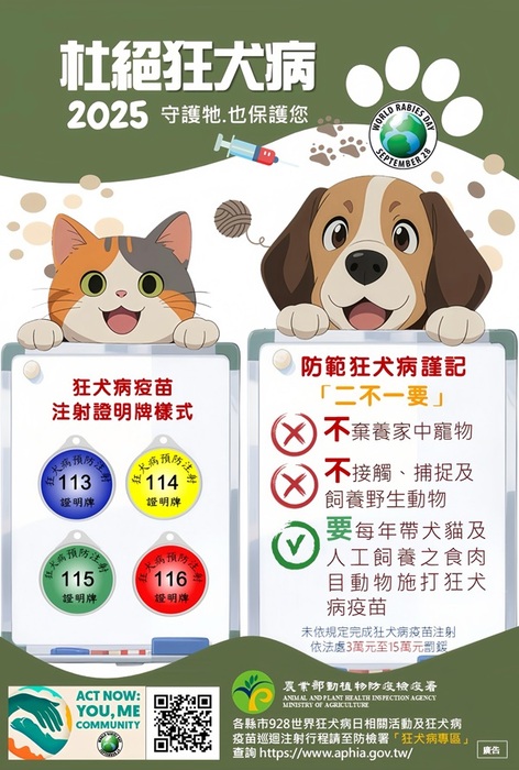 114「杜絕狂犬病－守護牠.也保護您」圖片